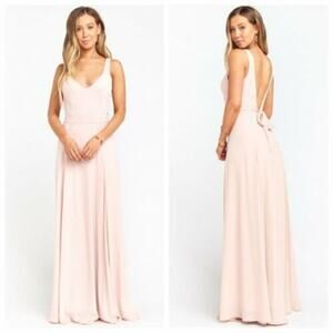 Show Me Your Mumu Dusty Blush Crisp Pink Jenn Bridesmaid Maxi Dress